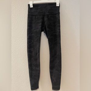 Lululemon Wunder Under Leggings Black Camo